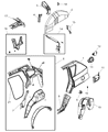 Jeep Compass Weather Strip Diagram - 5074646AC