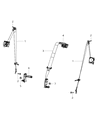2015 Dodge Challenger Seat Belt Diagram - 5UZ23DX9AA