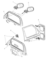 2002 Dodge Ram Wagon Car Mirror Diagram - 55346948AE
