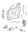 2004 Dodge Caravan Door Latch Assembly Diagram - 4717802AC