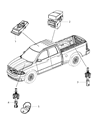 Dodge Ram 3500 Power Window Switch Diagram - 4602915AB