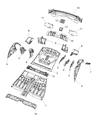 2011 Jeep Grand Cherokee Rear Crossmember Diagram - 68040834AA