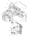 Dodge Ram 3500 Wiper Pivot Diagram - 55077098AE