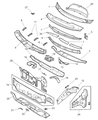 Chrysler Voyager Dash Panels Diagram - 5020261AA