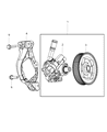Jeep Wrangler Power Steering Pump Diagram - 5154400AC