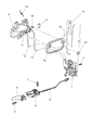 Dodge Ram 3500 Door Lock Actuator Diagram - 55076290AB