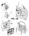 Dodge Ram 3500 Door Lock Actuator Diagram - 55372844AA