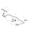 Dodge Sprinter 2500 Sway Bar Link Diagram - 5104058AA
