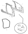 Chrysler Weather Strip Diagram - 1KV45HL1AB