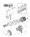 Jeep Cherokee Piston Ring Set Diagram - 4864046