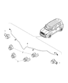 Jeep Parking Assist Distance Sensor Diagram - 68438905AA