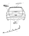 Dodge Durango Parking Assist Distance Sensor Diagram - 1AF63RXFAA