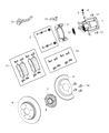 Ram Wheel Bearing Diagram - 5154198AB