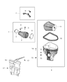 Dodge Challenger Air Filter Box Diagram - 5038819AE