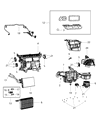Chrysler Heater Core Diagram - 68037320AA
