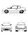 1998 Dodge Neon Door Moldings Diagram - RG30VMTAB
