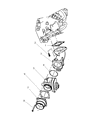 2005 Jeep Liberty EGR Valve Gasket Diagram - 5142613AA