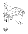 Chrysler Prowler Air Bag Sensor Diagram - 4786640AB
