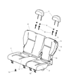 Chrysler PT Cruiser Seat Cushion Diagram - XN091DVAA