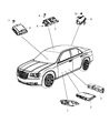 Chrysler Air Bag Control Module Diagram - 68105510AE