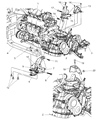 2007 Dodge Caravan Engine Mount Bracket Diagram - 4861298AF