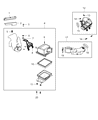 Dodge Journey Air Intake Coupling Diagram - 68045122AD