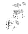 Chrysler Timing Belt Tensioner Diagram - 4861514AB