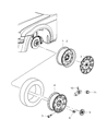 Chrysler Spare Wheel Diagram - 4782465AA