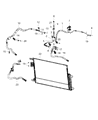 Jeep A/C Condenser Diagram - 68360244AA