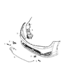 Chrysler Windshield Washer Nozzle Diagram - 68233446AA