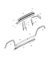 Jeep Door Moldings Diagram - 5UP27RXFAB