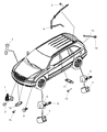 Ram Air Bag Sensor Diagram - 4896023AA