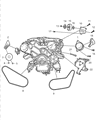 Jeep Belt Tensioner Diagram - 4854089AB