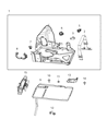 Jeep Compass Battery Tray Diagram - 68357133AD