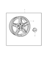 Chrysler Aspen Spare Wheel Diagram - 82210158AB