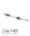 Jeep Axle Shaft Diagram - 5085240AB