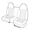 2002 Dodge Dakota Seat Cushion Diagram - TQ601L5AB