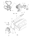 1999 Chrysler Cirrus Water Pump Diagram - 4694307AB