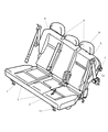 Chrysler PT Cruiser Seat Cushion Diagram - 1AB321DVAA