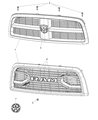 Ram 2500 Grille Diagram - 6NE51SZ0AA