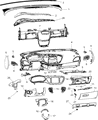 Dodge Dart Steering Column Cover Diagram - 1TB14DX9AD