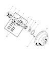 2000 Dodge Ram 3500 Wheel Hub Diagram - 52009839AA
