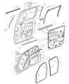 1999 Dodge Durango Door Seal Diagram - 55257214AA