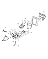 Dodge Viper Center Console Base Diagram - 5NH75LV5AA