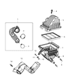 Chrysler Air Filter Box Diagram - 68022259AB