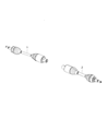 Chrysler 200 Axle Shaft Diagram - 68265764AA