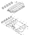 Dodge Viper Intake Manifold Gasket Diagram - 5037217AA
