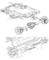 2007 Dodge Ram 1500 Parking Brake Cable Diagram - 5290896AB