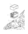Dodge Durango Battery Tray Diagram - 55362632AD
