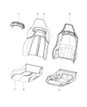 Dodge Viper Seat Cushion Diagram - 68206548AB